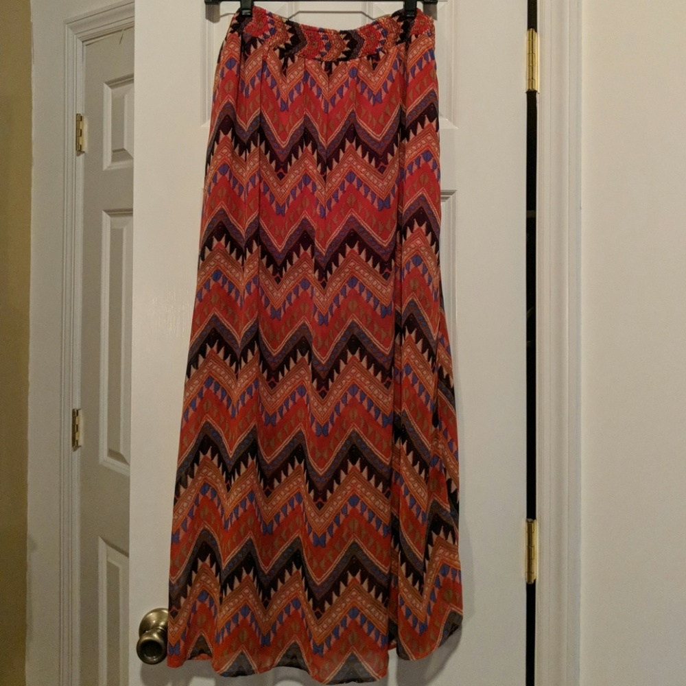 Boho maxi skirt